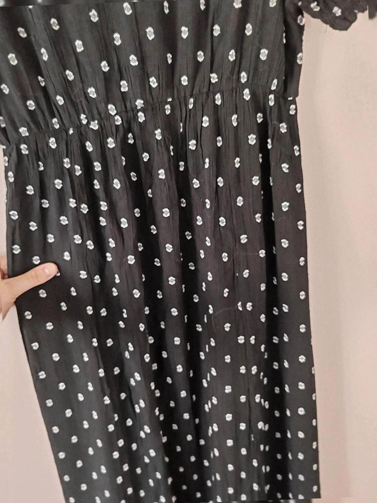 Robe longue brodée bohème taille M