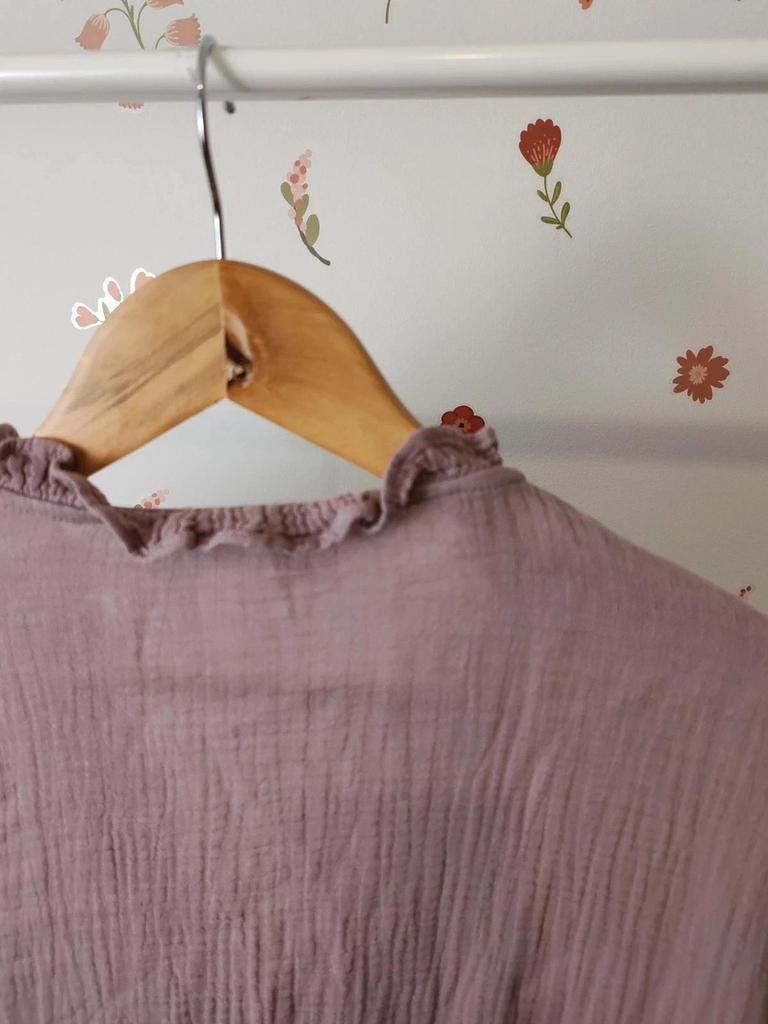 Blouse gaze de coton violine taille S/m