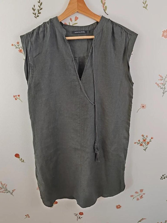 Robe droite lin Monoprix taille 38