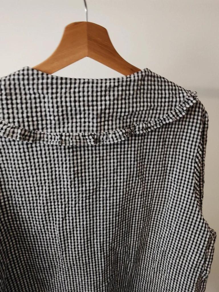 Blouse vichy noir taille S
