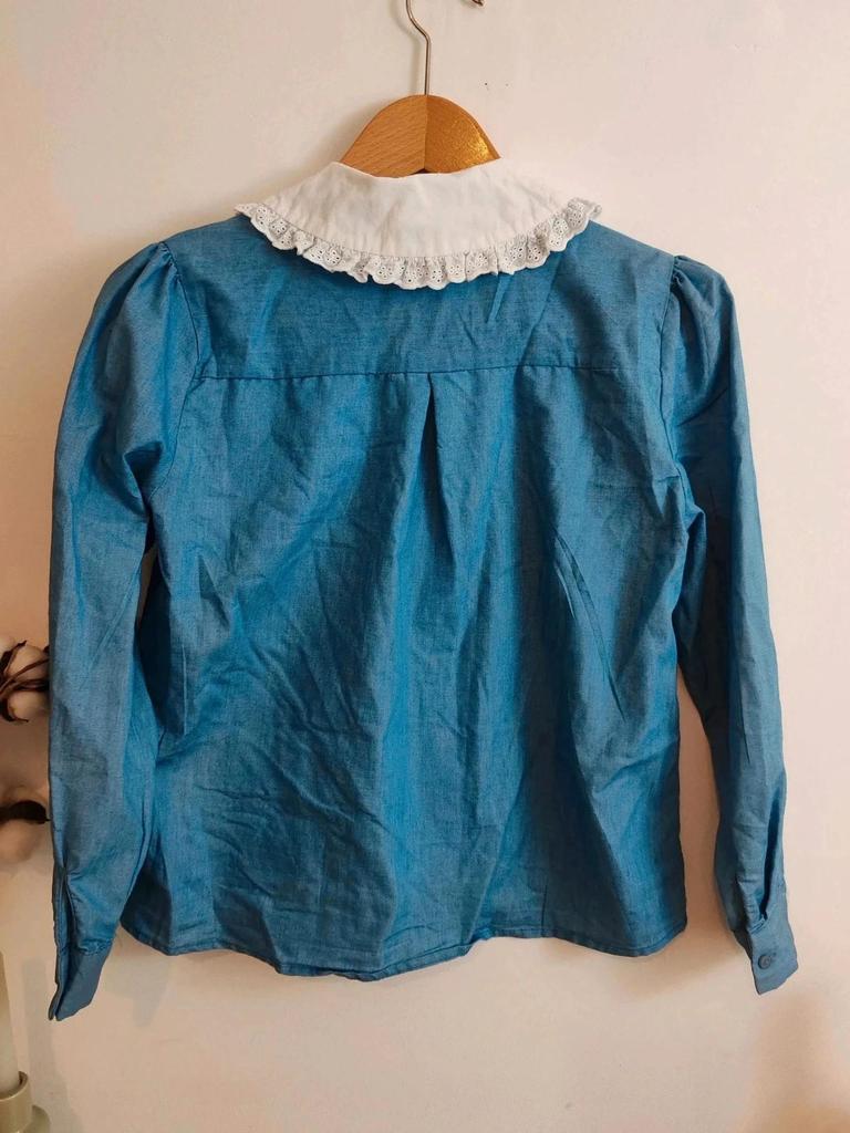 Blouse col claudine jean taille S