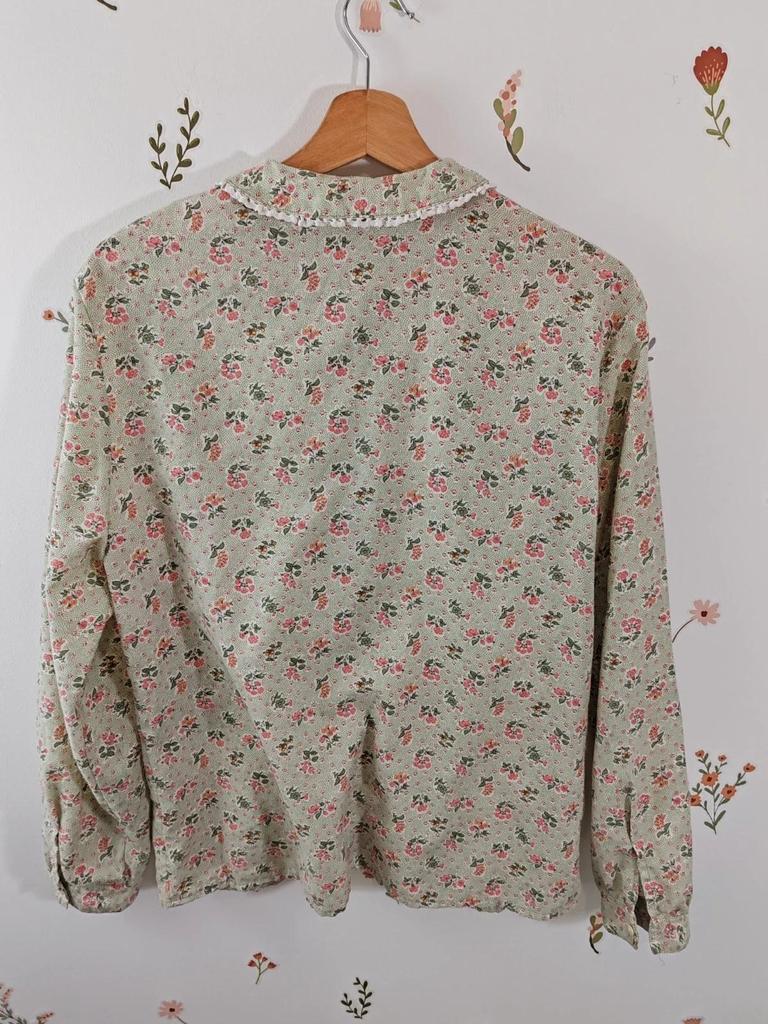 Blouse fleurie vintage taille S/m