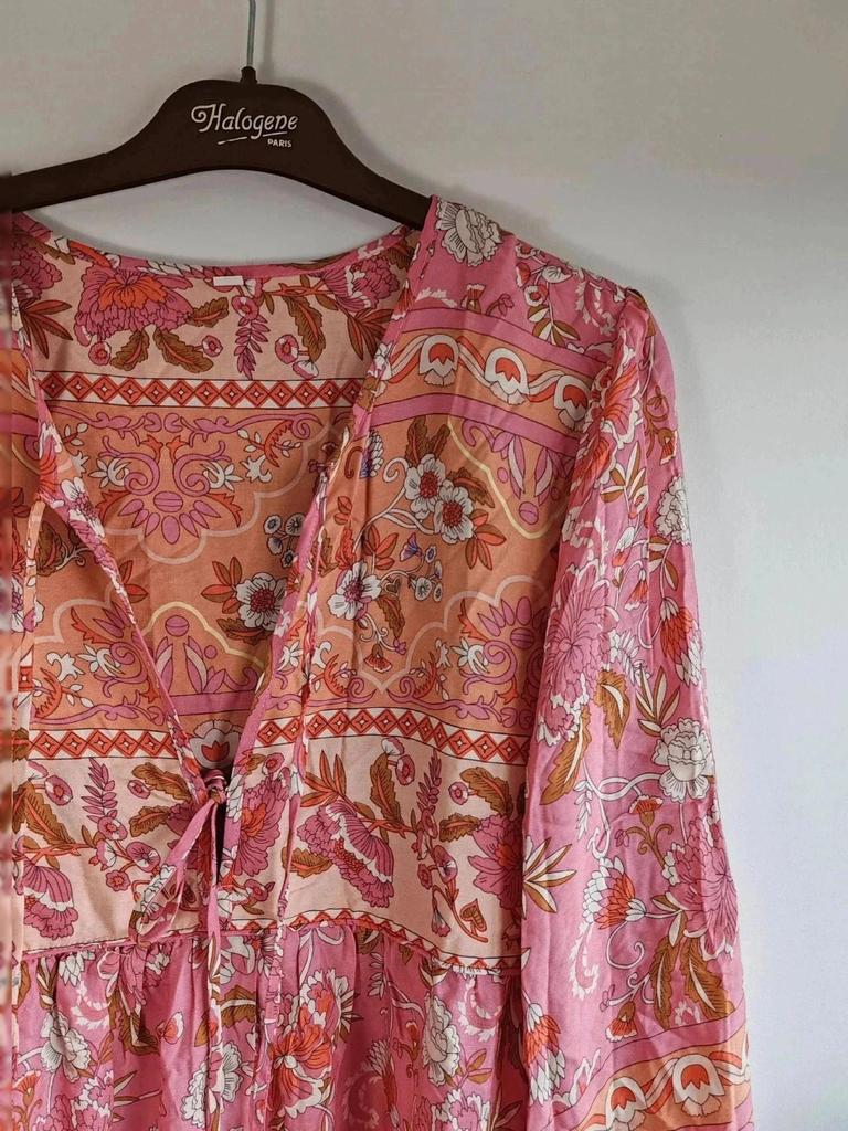 Robe bohème longue viscose taille L