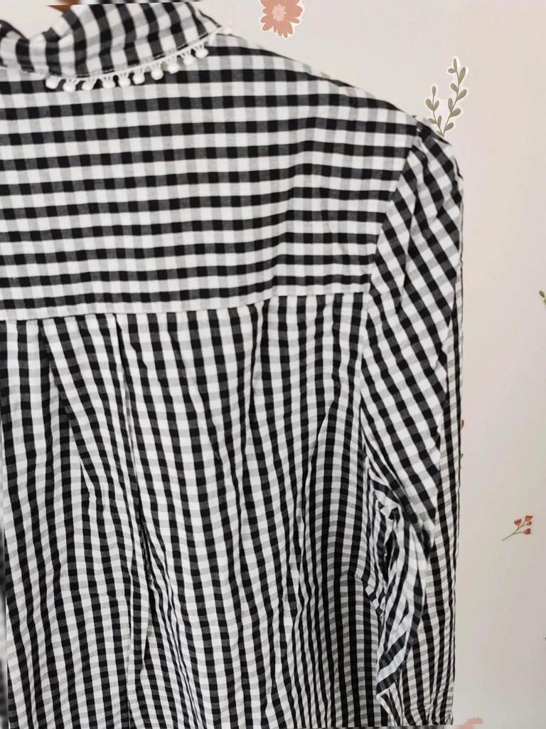 Chemise vichy coeur taille S/m