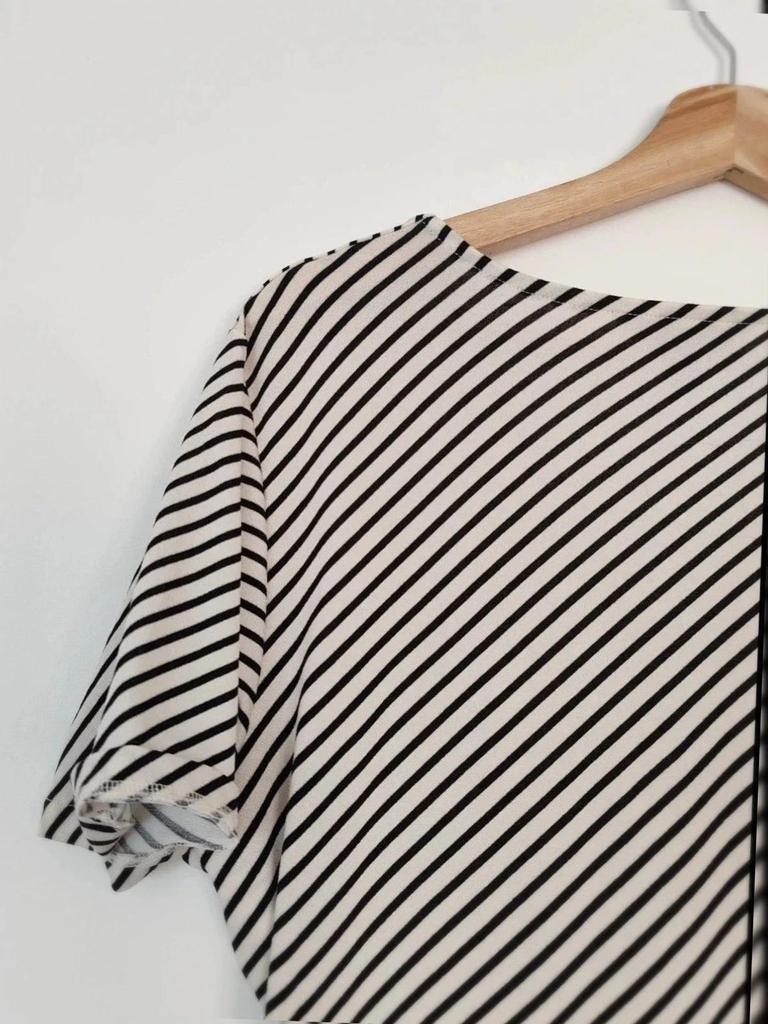 Robe midi rayée taille L