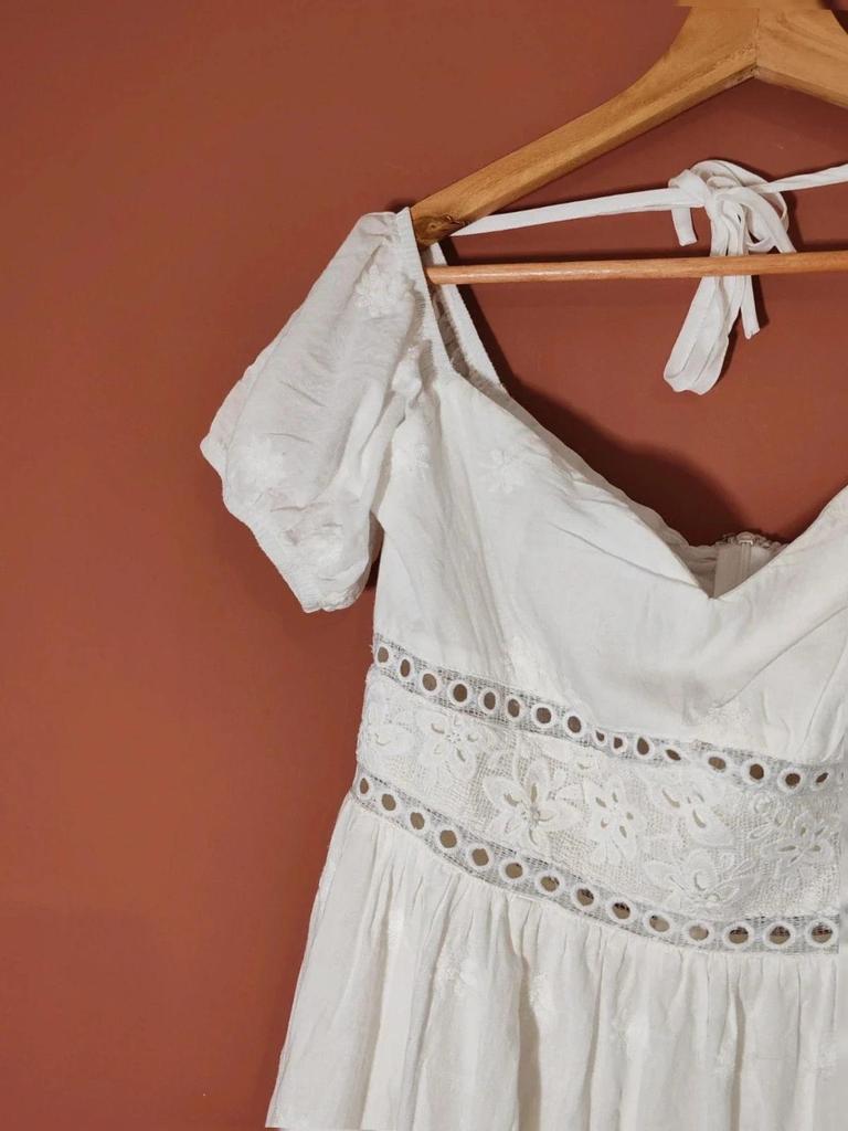 Robe bohème blanche taille 40