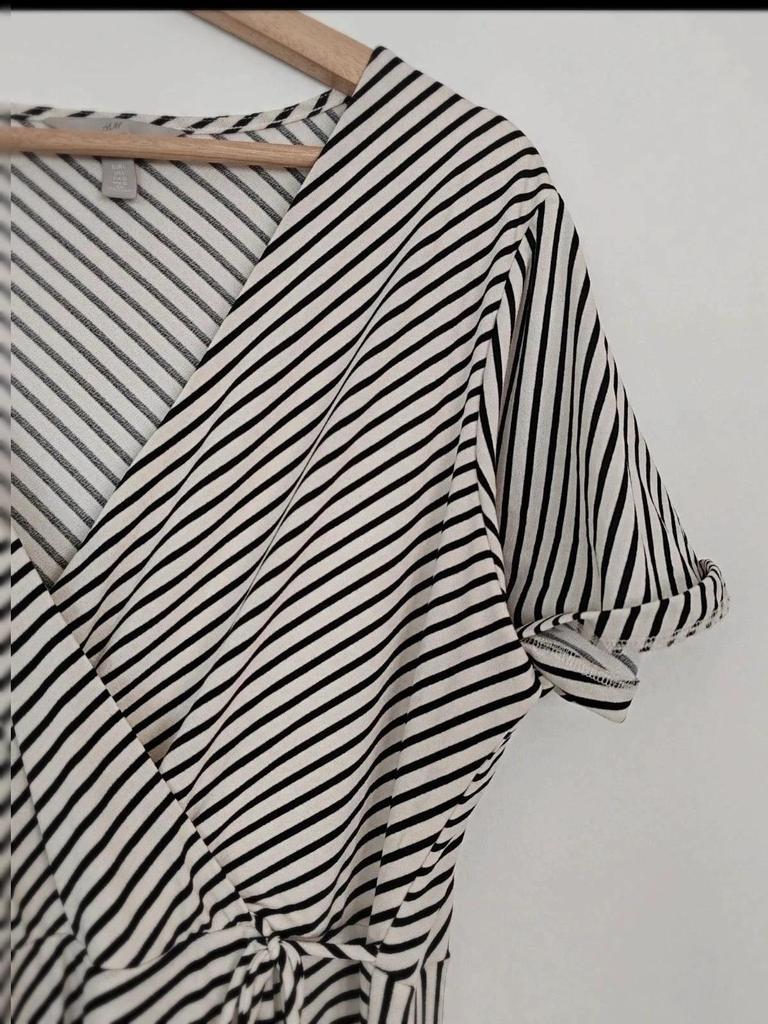 Robe midi rayée taille L