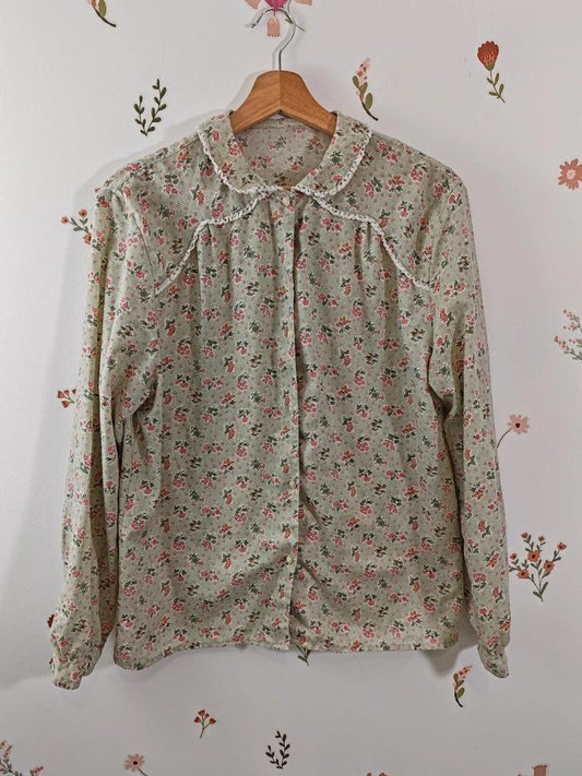 Blouse fleurie vintage taille S/m