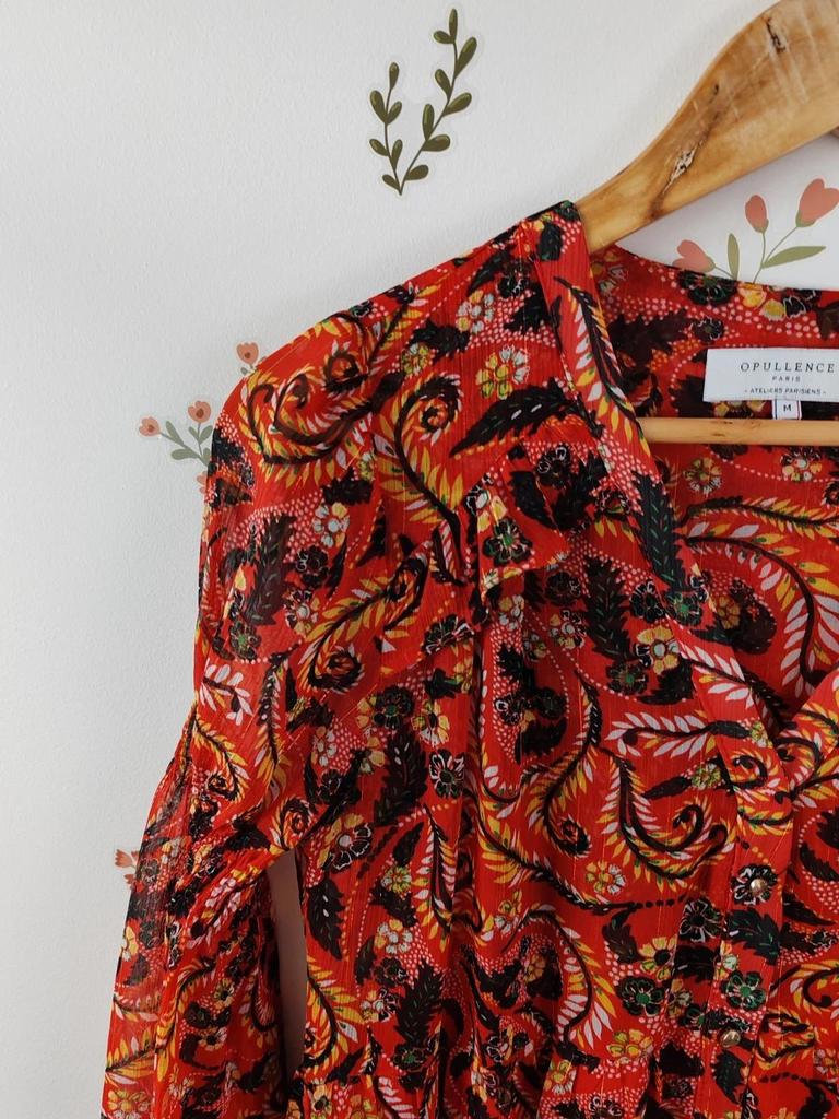 Robe rouge taille M