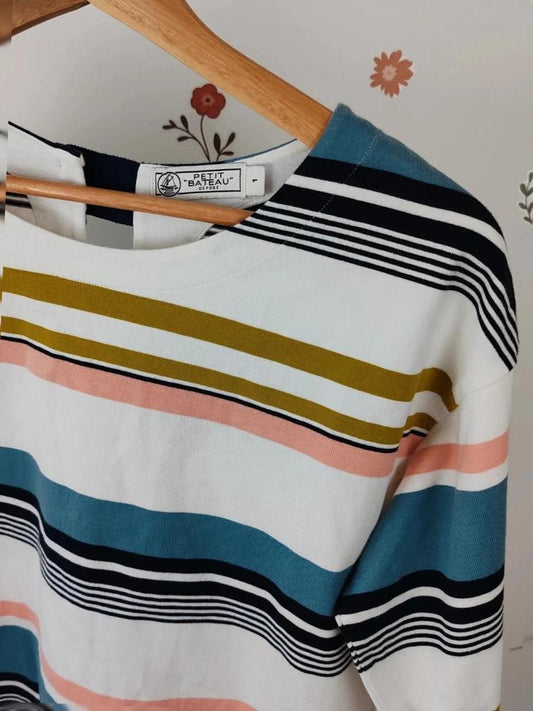 Top rayé petit bateau taille 1 Df2712-003