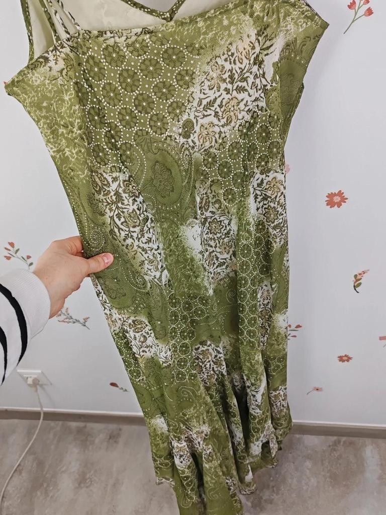 Robe longue kaki taille 42/44