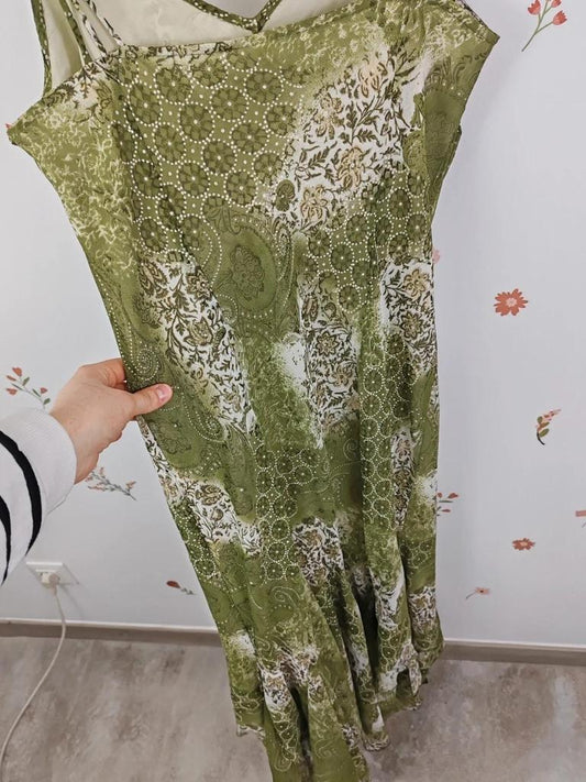 Robe longue kaki taille 42/44