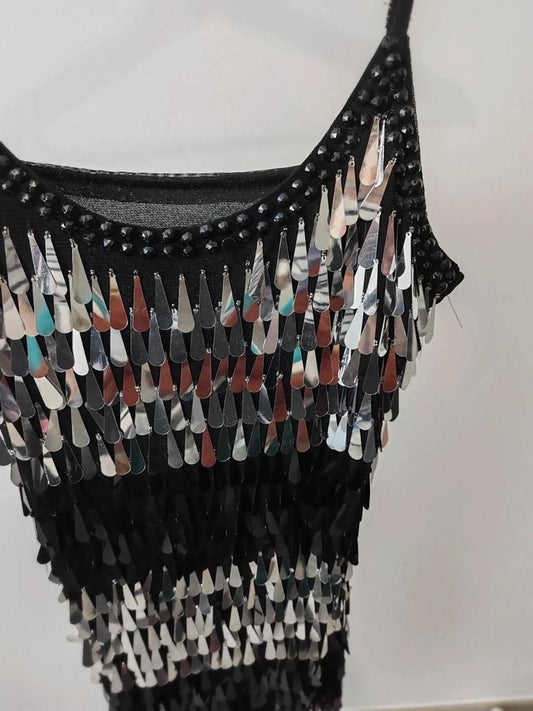 Robe sequins paillettes taille M