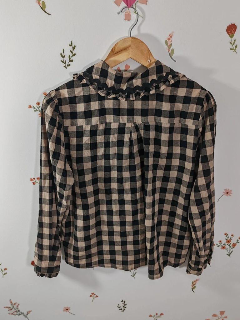 Blouse vichy croquet taille L