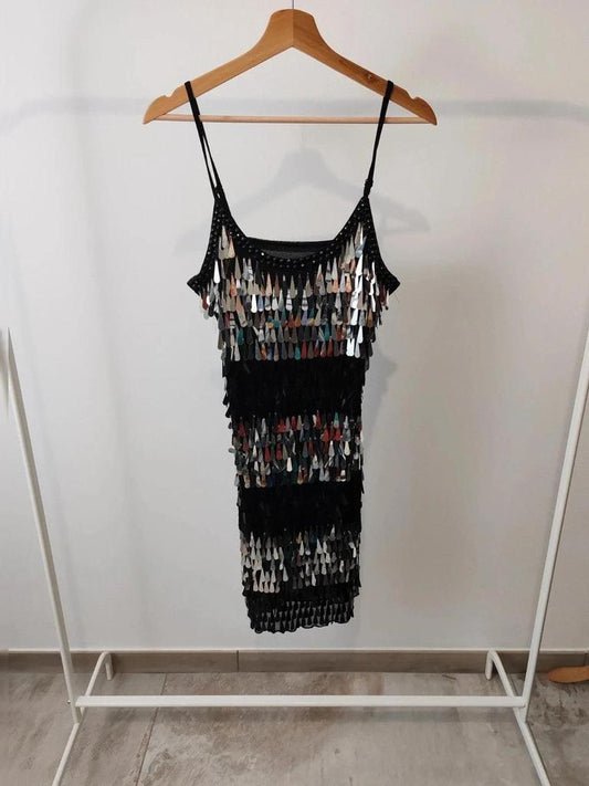 Robe sequins paillettes taille M