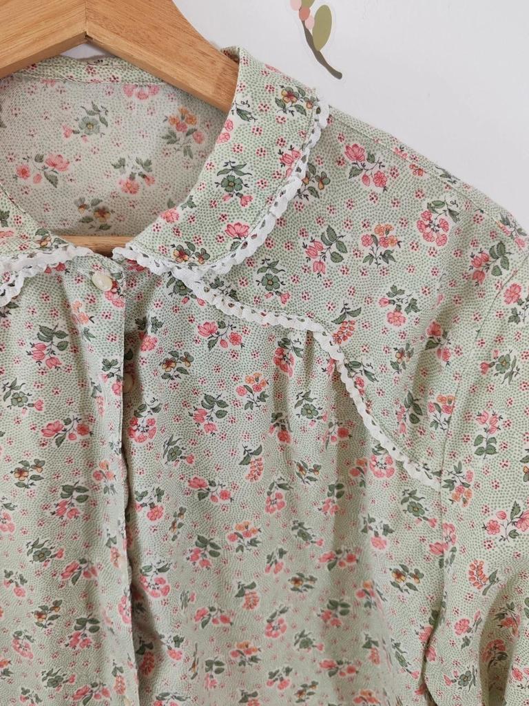 Blouse fleurie vintage taille S/m