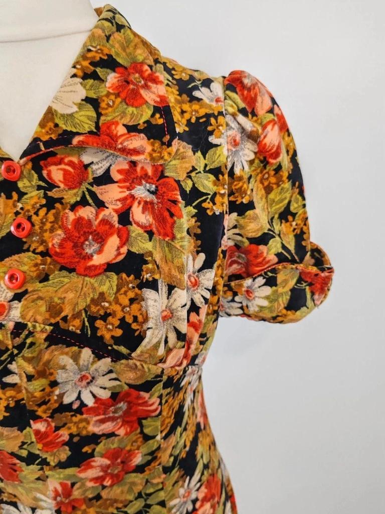 Robe velours vintage taille 36