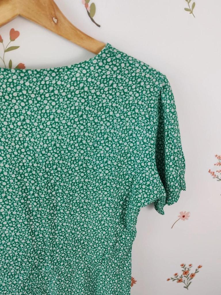 Robe courte verte taille 42