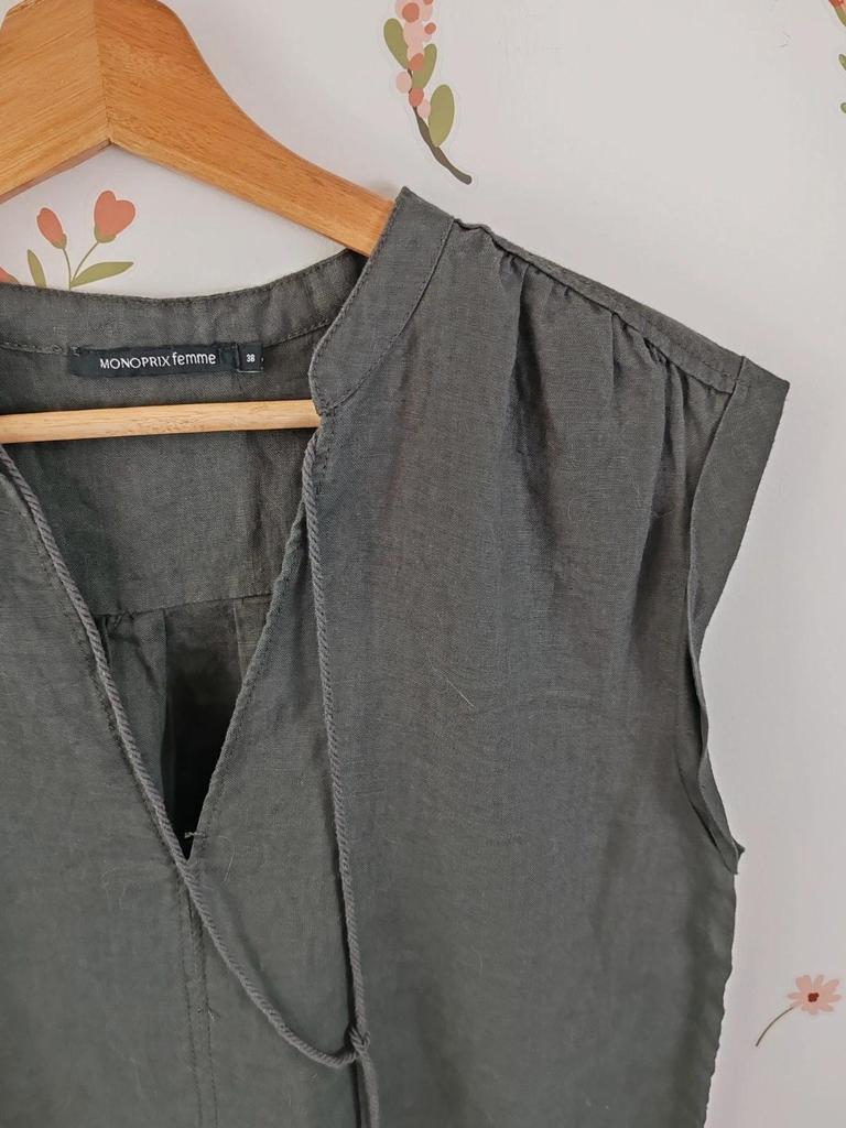 Robe droite lin Monoprix taille 38