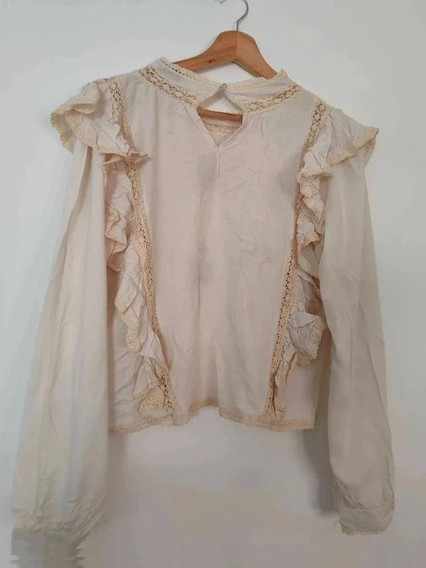 Blouse bohème broderies taille M