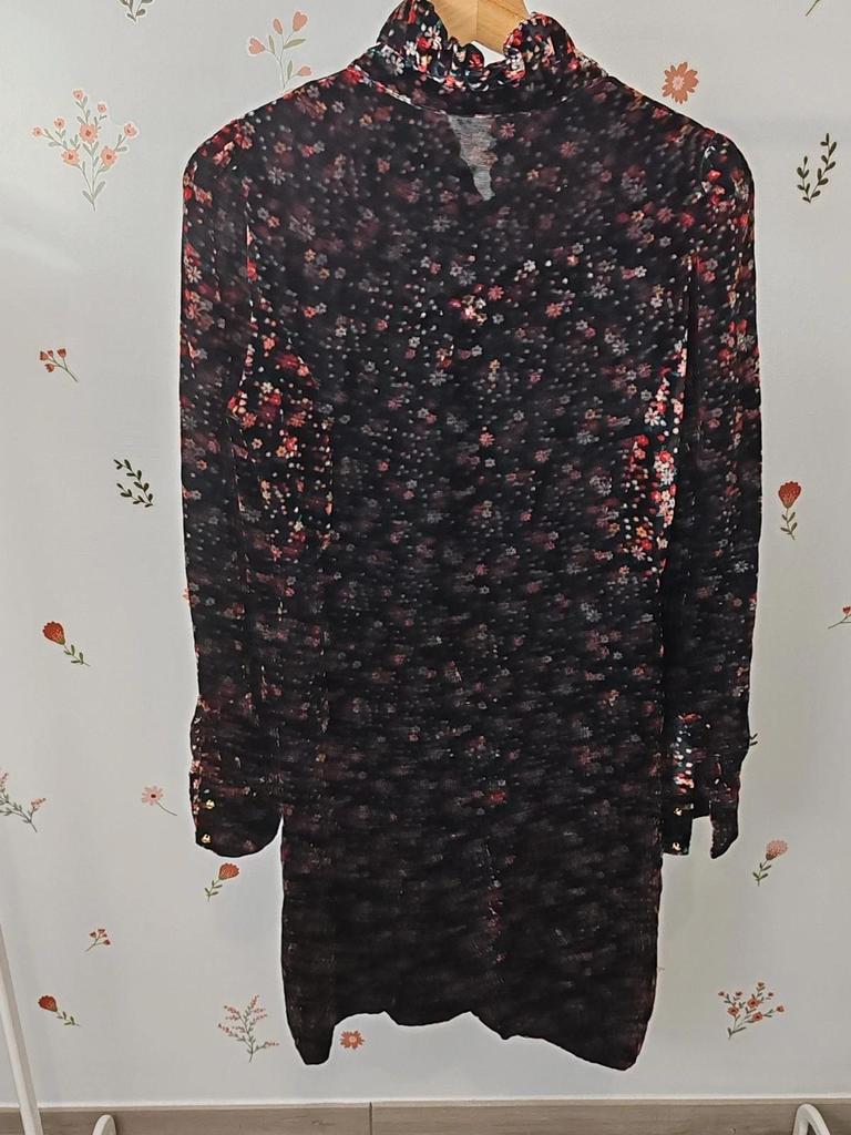 Robe velours fleurs taille 38 Claudie Pierlot