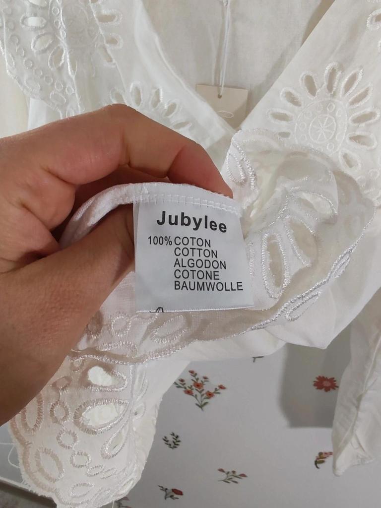 Blouse col brodé taille S/m