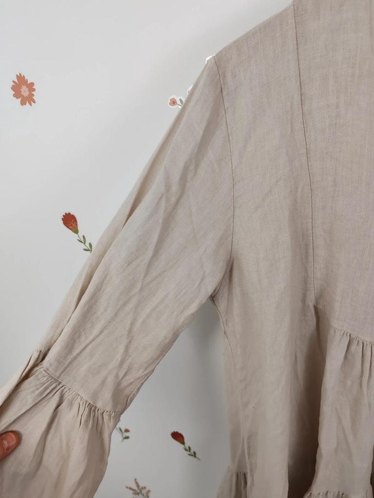 Robe lin beige taille M/l
