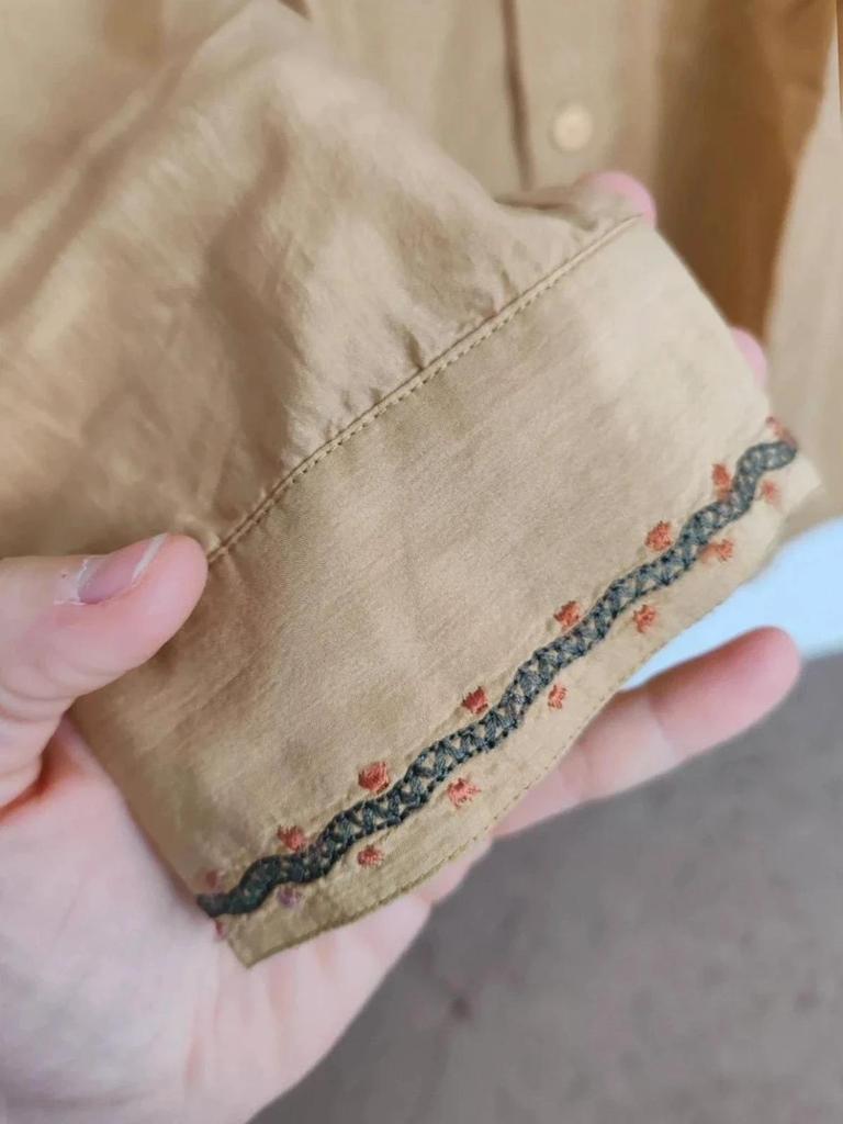 Chemise brodée vintage taille M/l