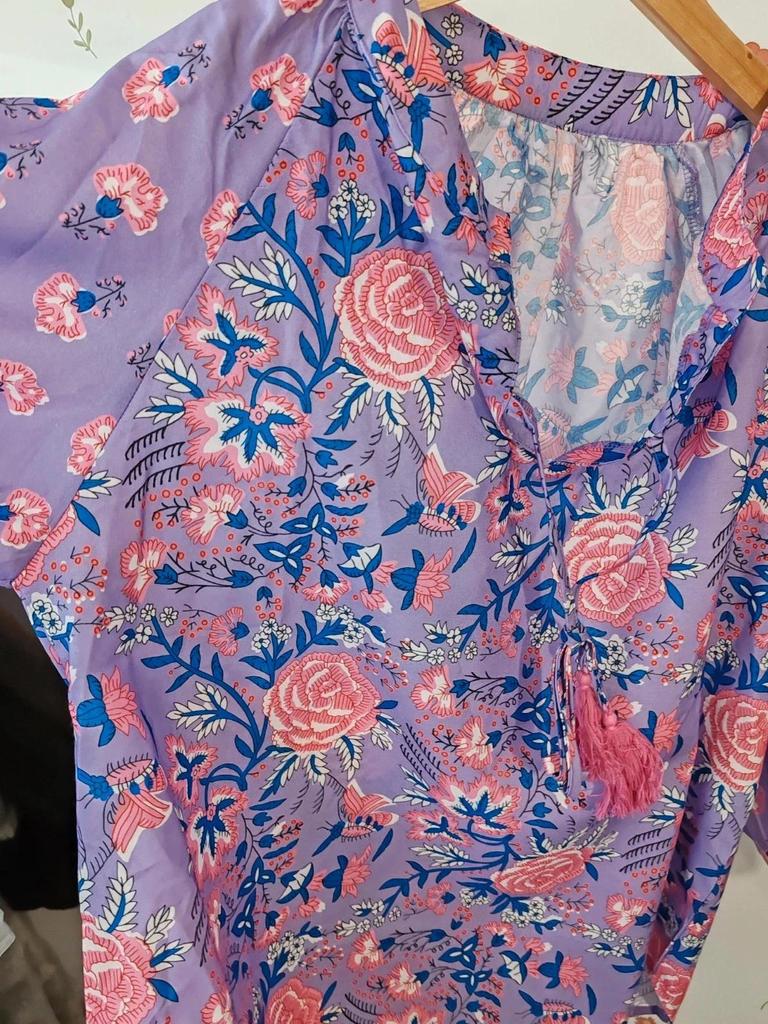 Blouse violette large taille L/xl