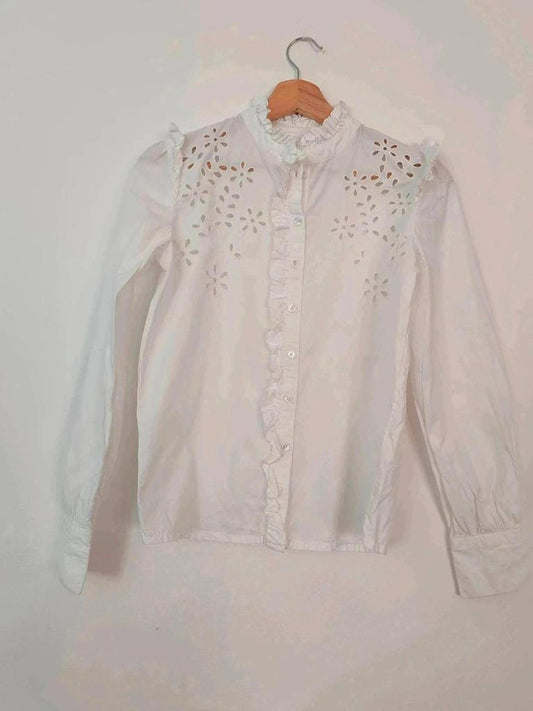 Blouse broderie anglaise taille Xs/s