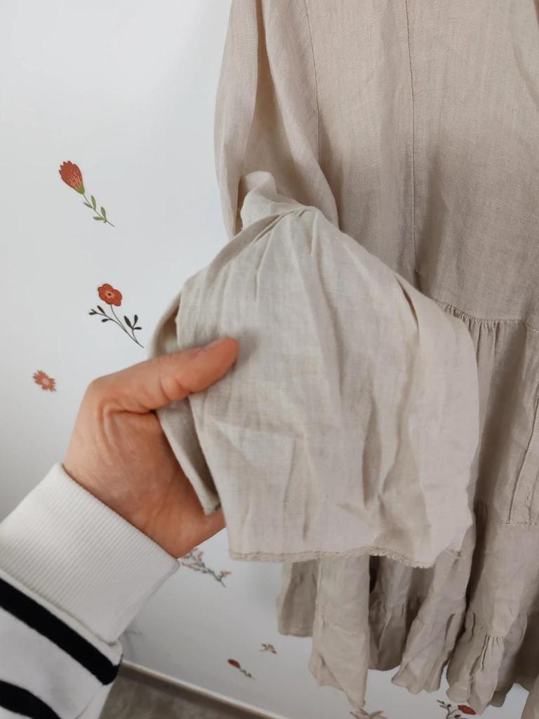 Robe lin beige taille M/l