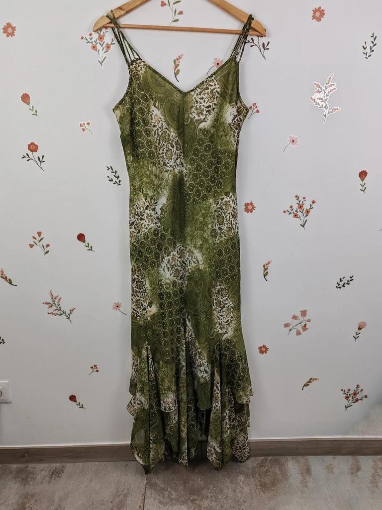 Robe longue kaki taille 42/44