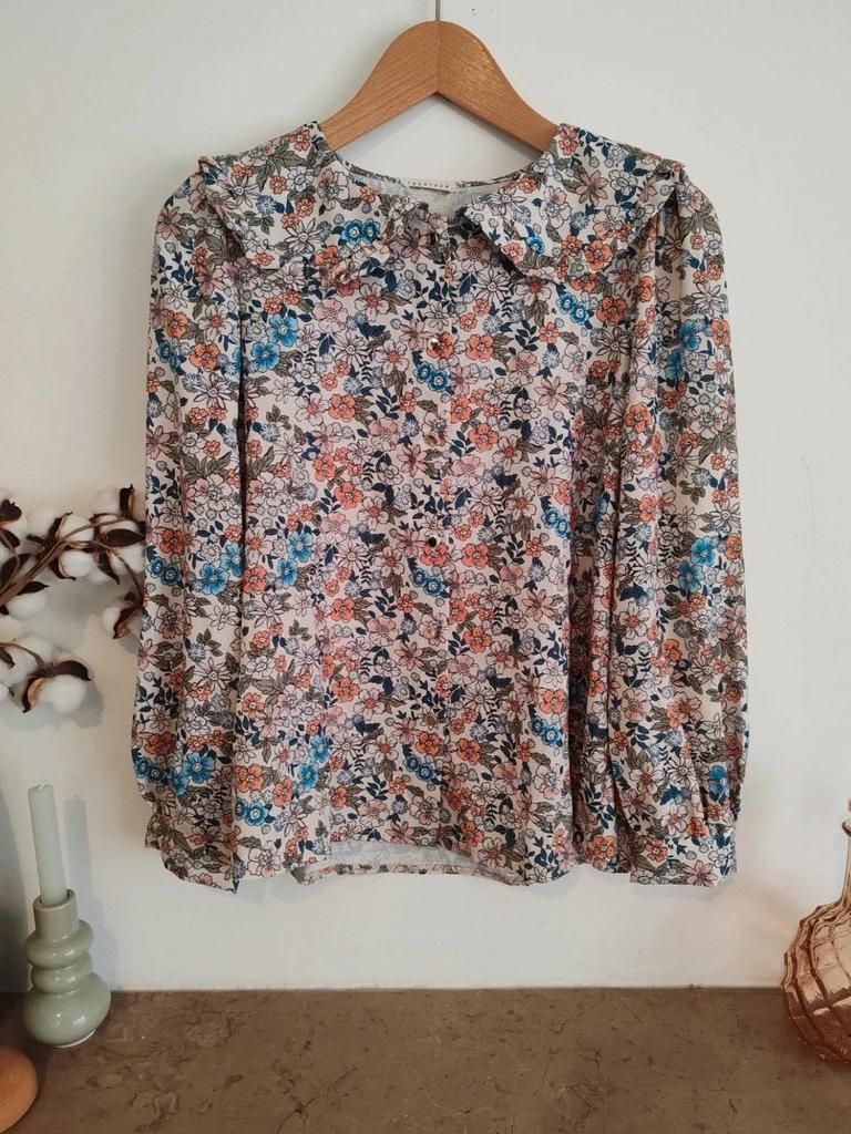 Blouse col claudine liberty taille M/l