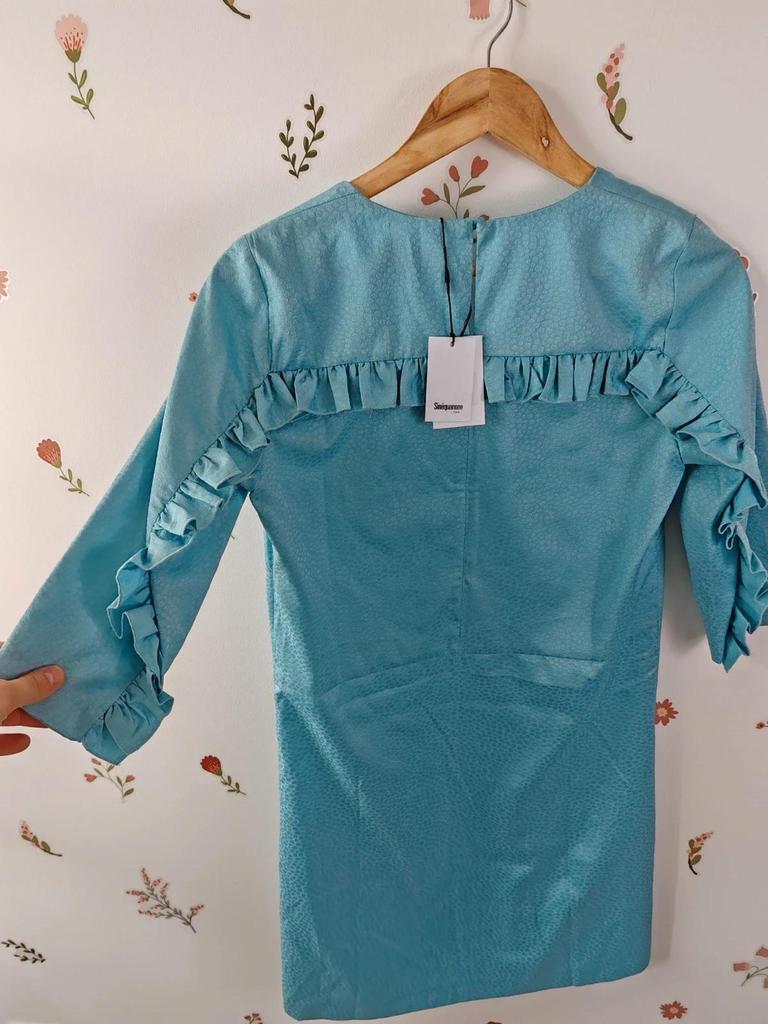 Robe droite bleu taille S/36