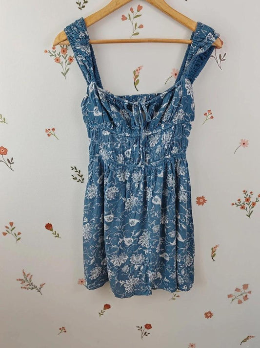 Robe courte fleurs taille S