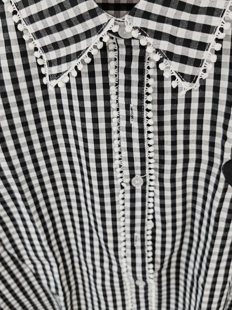 Chemise vichy coeur taille S/m