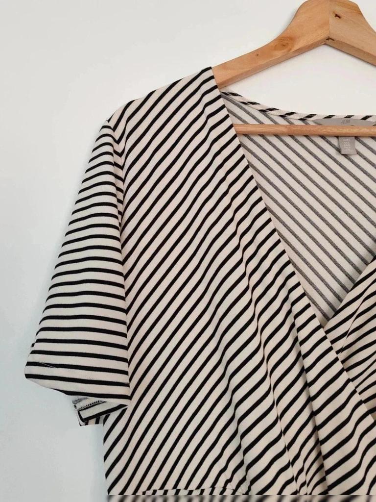 Robe midi rayée taille L