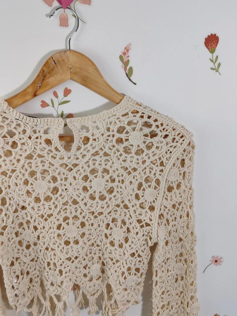 Top en crochet zara taille S