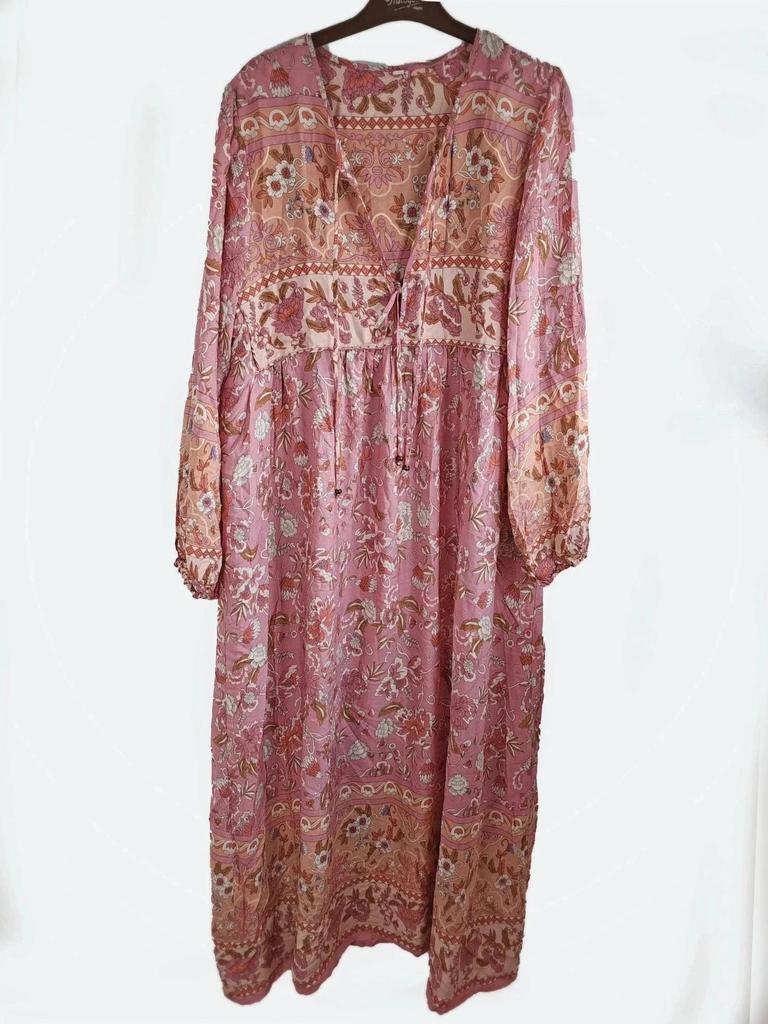 Robe bohème longue viscose taille L
