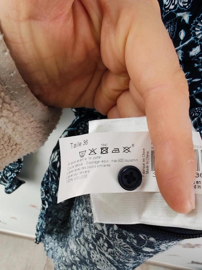 Robe longue fleurie Monoprix taille S