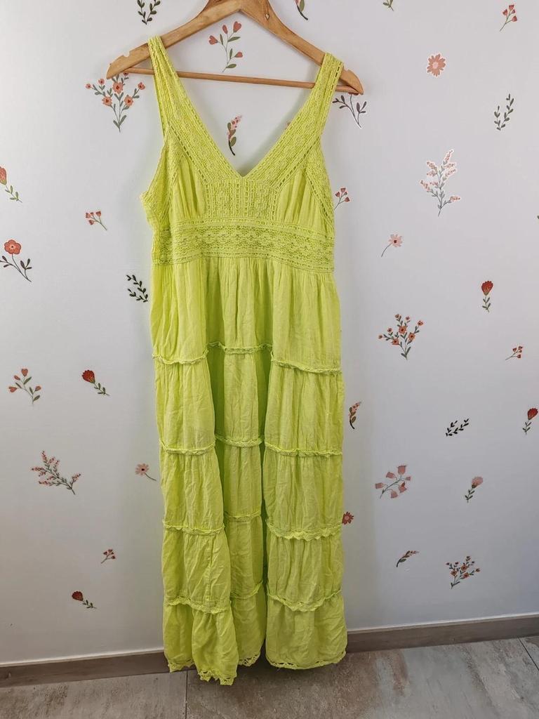 Robe bohème vert taille M/l