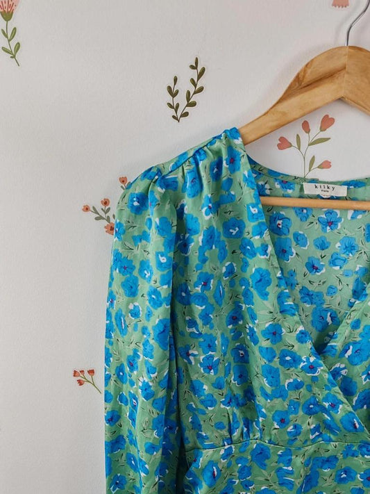 Robe moulante satinée taille S