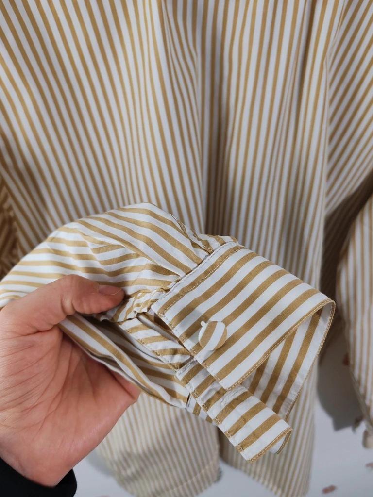 Blouse rayée col claudine vintage