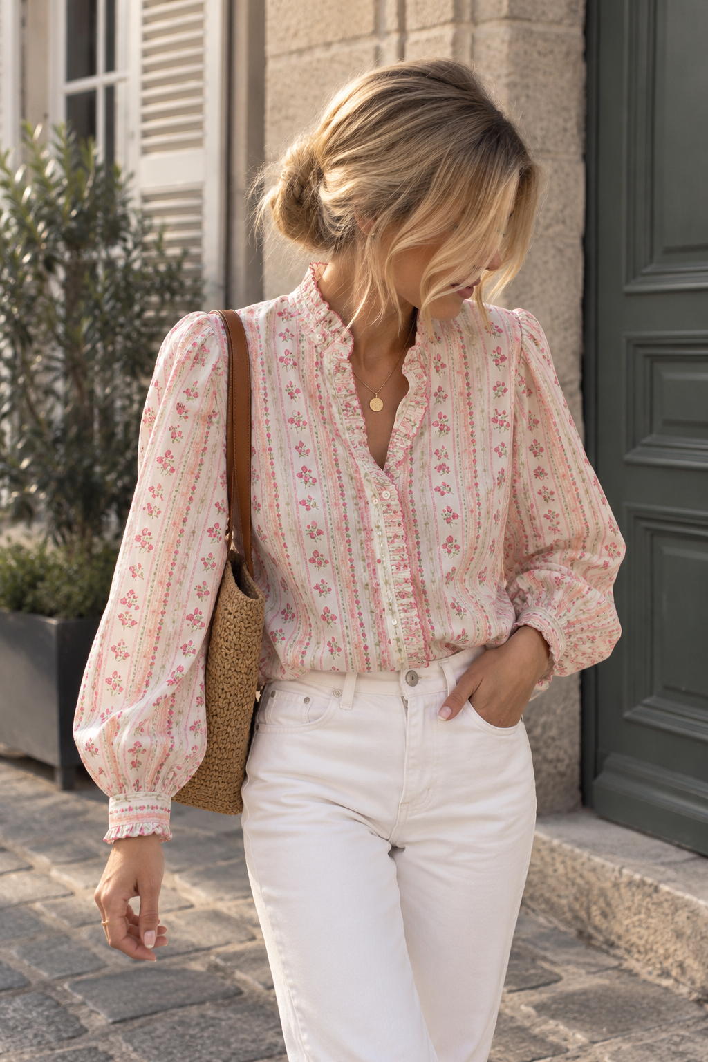 Blouse rose Emma