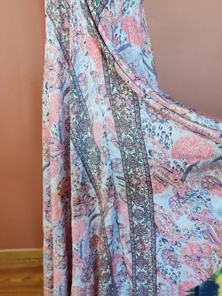 Robe longue soie bohème taille unique