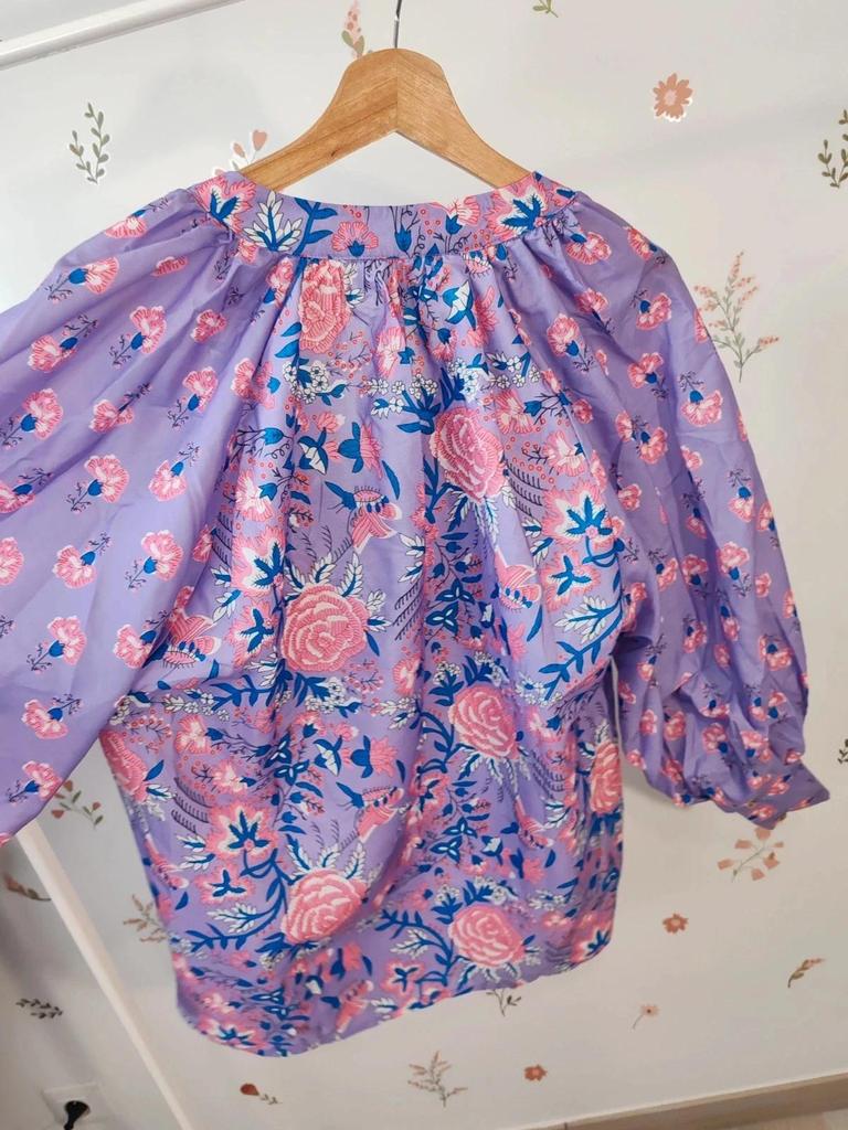 Blouse violette large taille L/xl