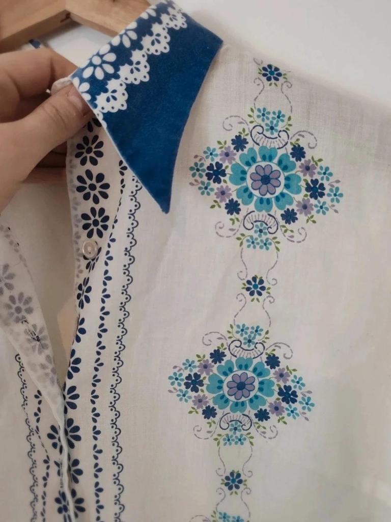 Chemisier à motif vintage taille Xs/s