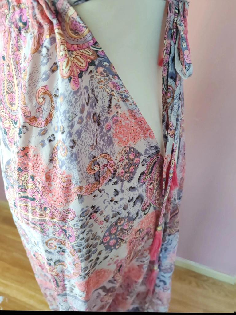 Robe longue soie bohème taille unique