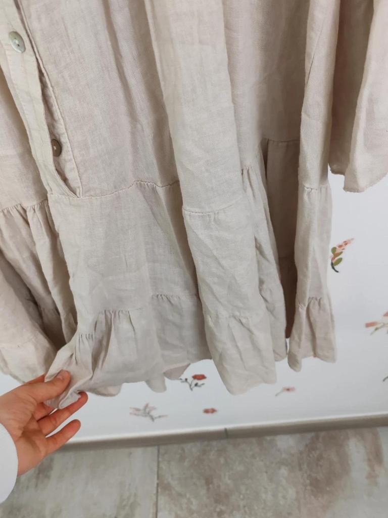 Robe lin beige taille M/l