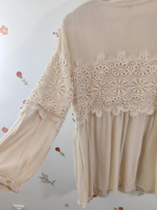 Robe courte / tunique beige taille L